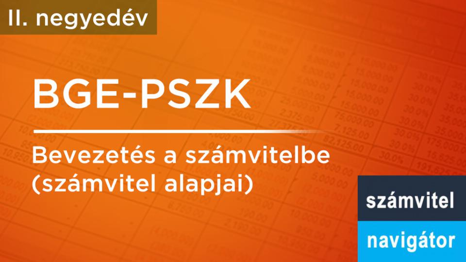 Bevezetés a számvitelbe (Számvitel alapjai) 2. negyedév