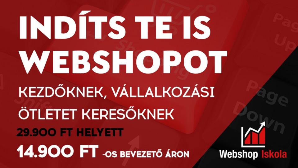 Indíts Te is webshopot!