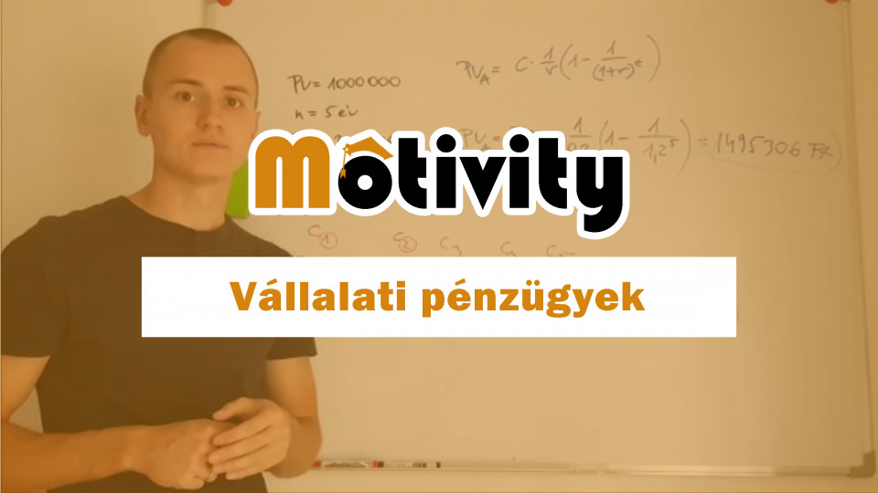 Vállalati pénzügyek - vizsgafelkészítő