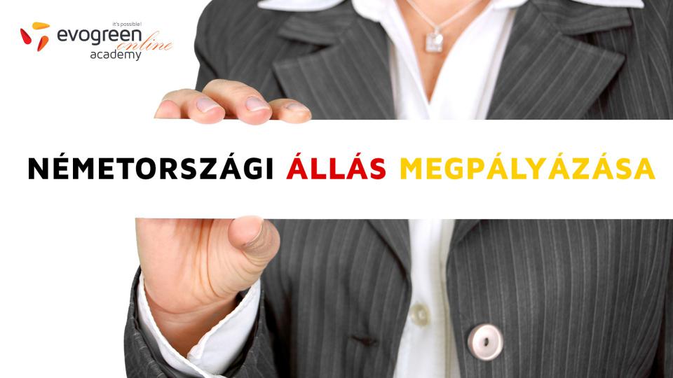 Németországi állás megpályázása