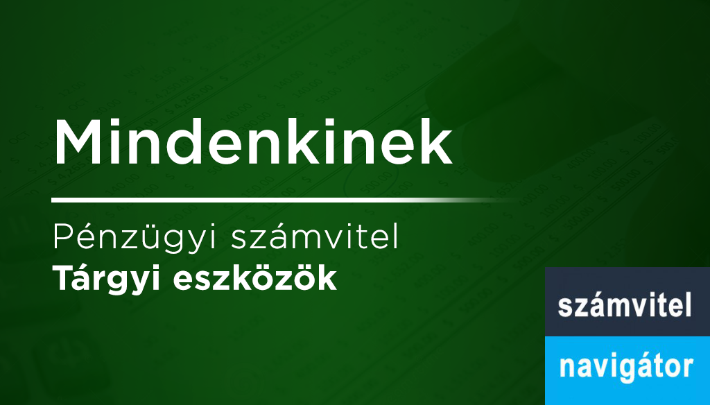 Tárgyi eszközök
